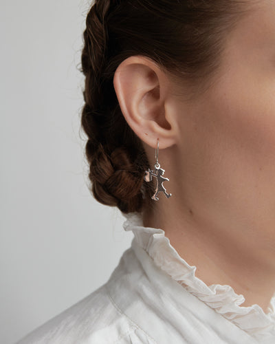 Sterling Silver Karen Walker Runaway Girl Earrings