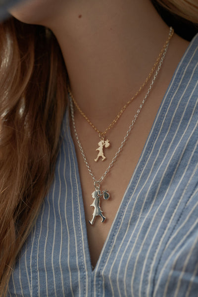 Sterling Silver Karen Walker Large Runaway Girl 50cm Necklace