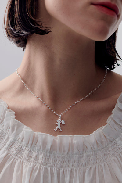 Sterling Silver Karen Walker Runaway Girl 50cm Necklace