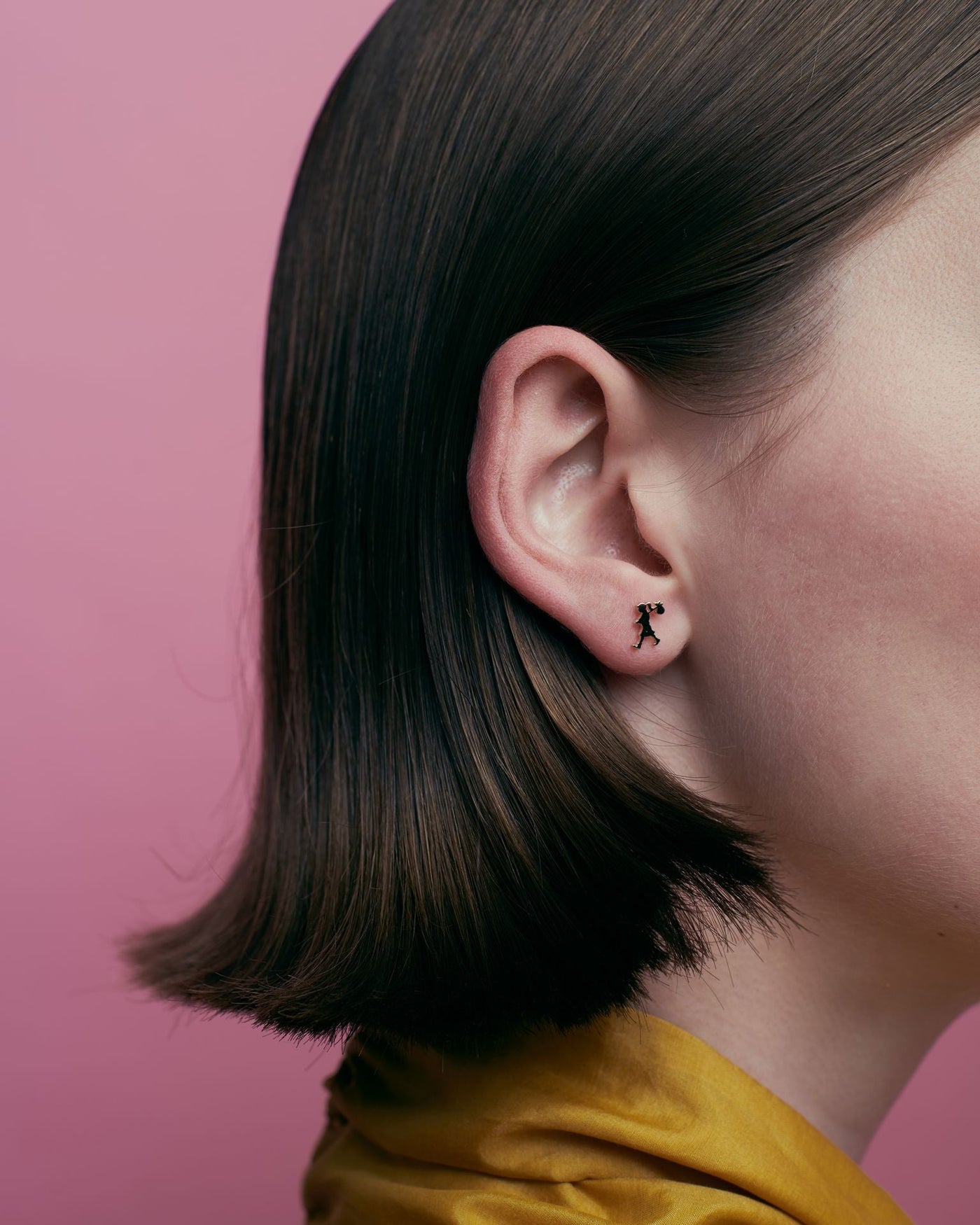 Sterling Silver Karen Walker Mini Runaway Girl Studs