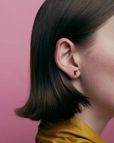 Sterling Silver Karen Walker Mini Runaway Girl Studs