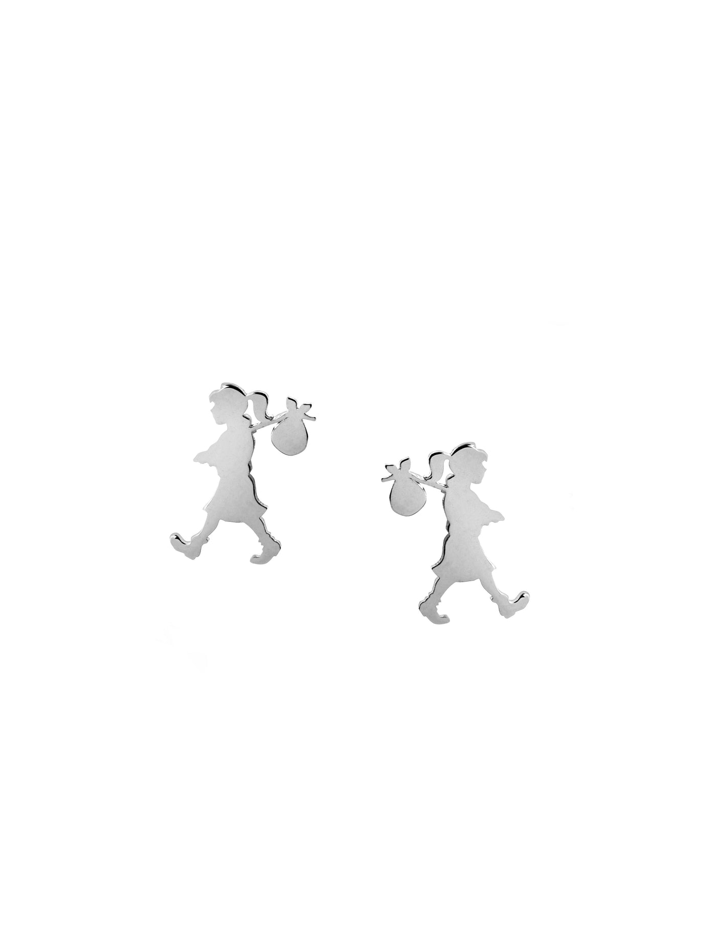 Sterling Silver Karen Walker Mini Runaway Girl Studs