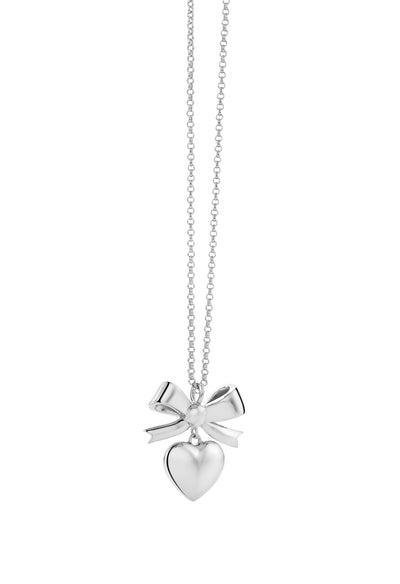 Sterling Silver Karen Walker Superlove Bow Necklace