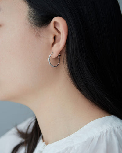 Sterling Silver Karen Walker Bamboo Hoops