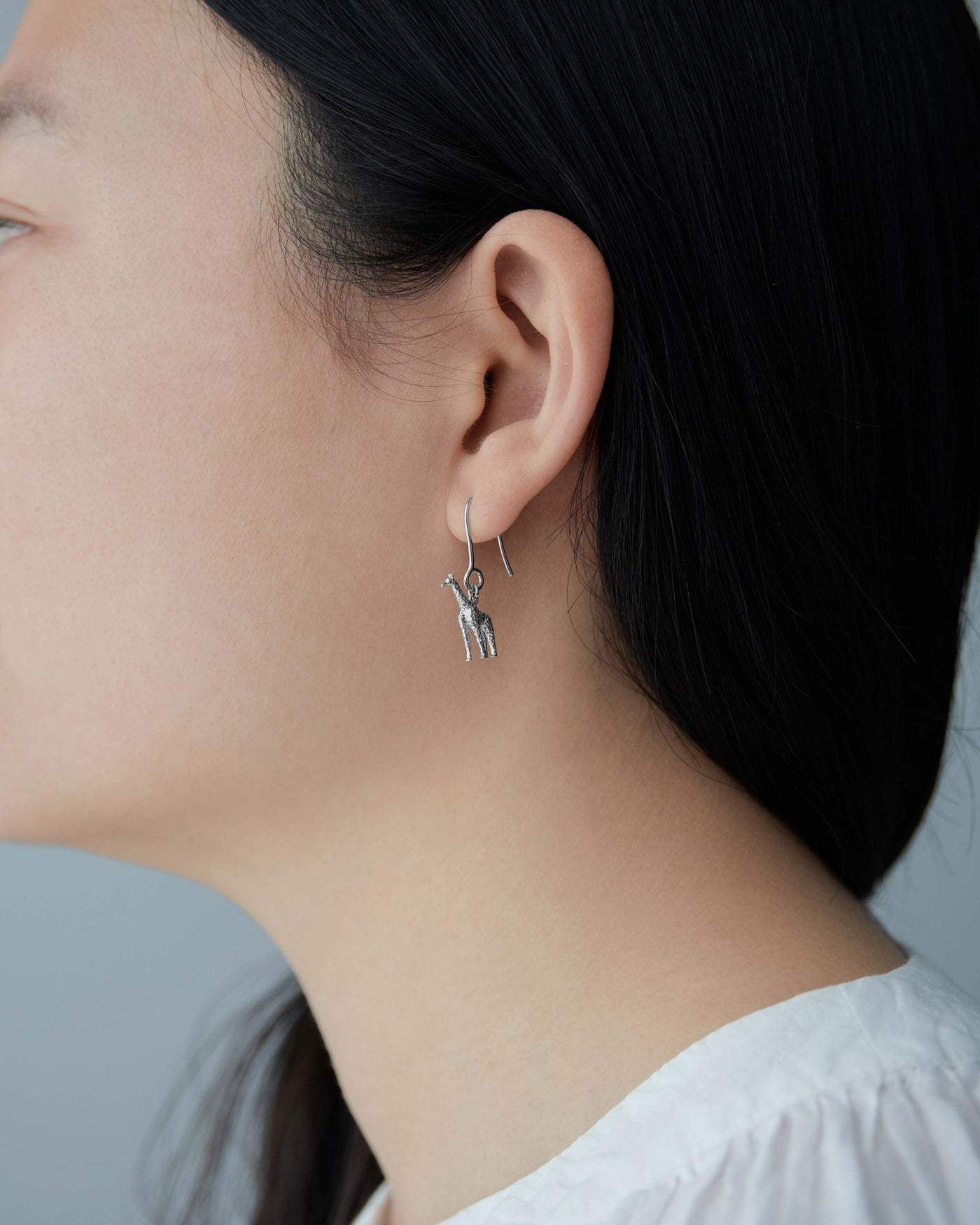 Sterling Silver Karen Walker Giraffe Earrings