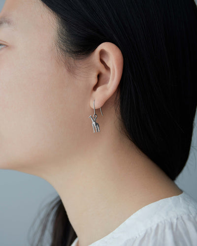Sterling Silver Karen Walker Giraffe Earrings