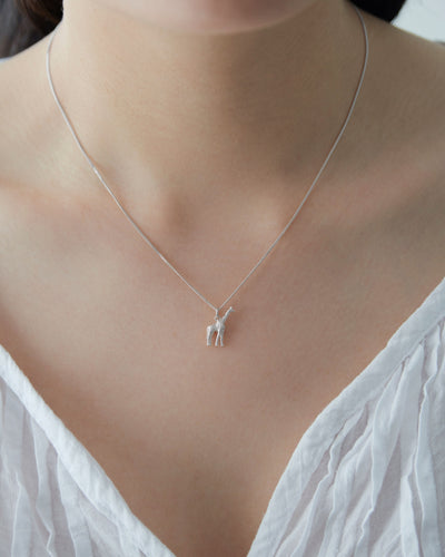 Sterling Silver Karen Walker Giraffe Necklace