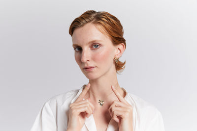 Sterling Silver Karen Walker Superlove Bow Earrings