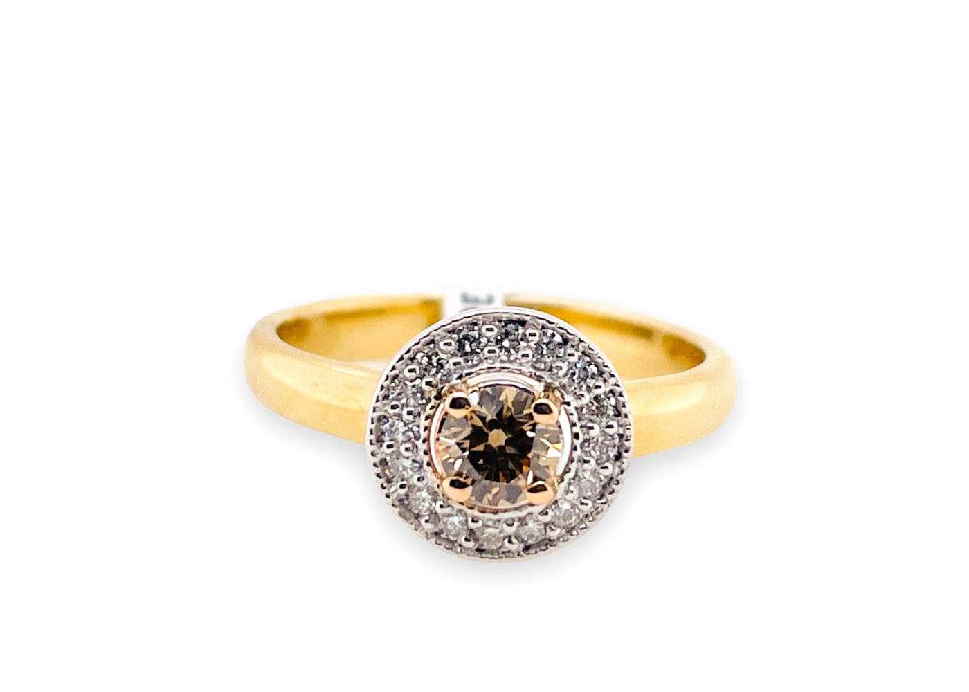 Halo Australian Chocolate Diamond Ring