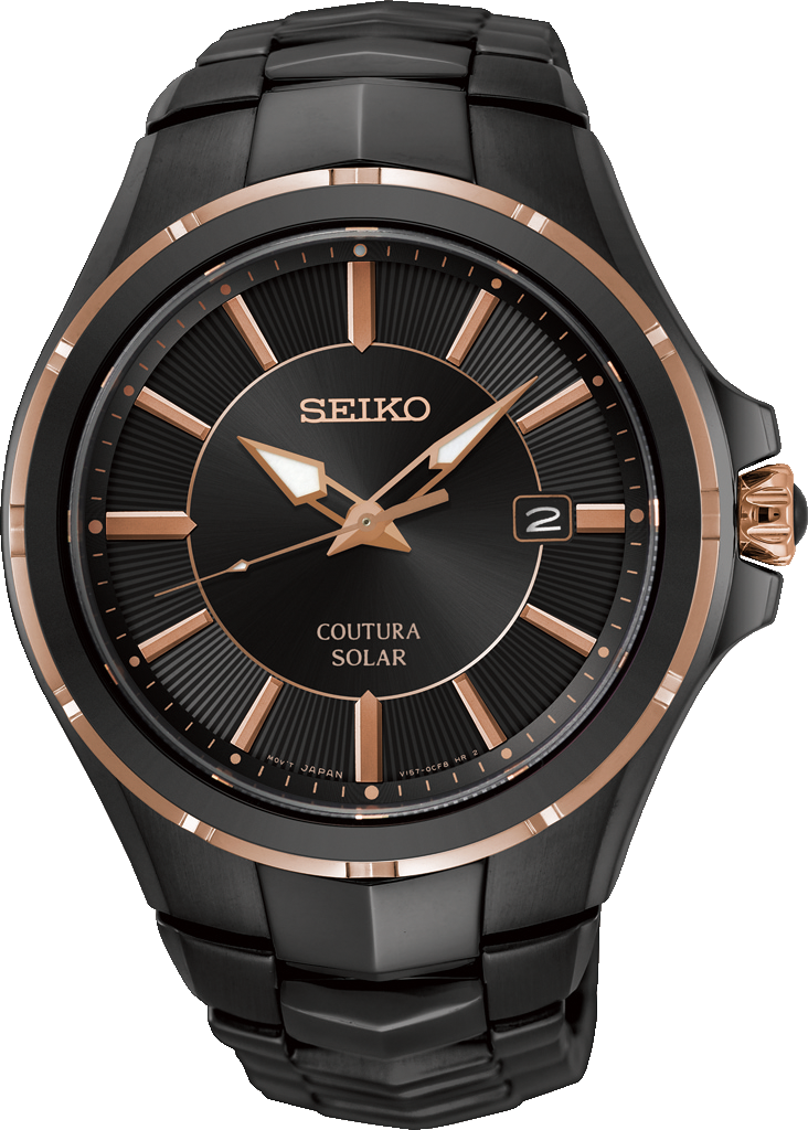 Seiko Black and Rose Coutura Watch