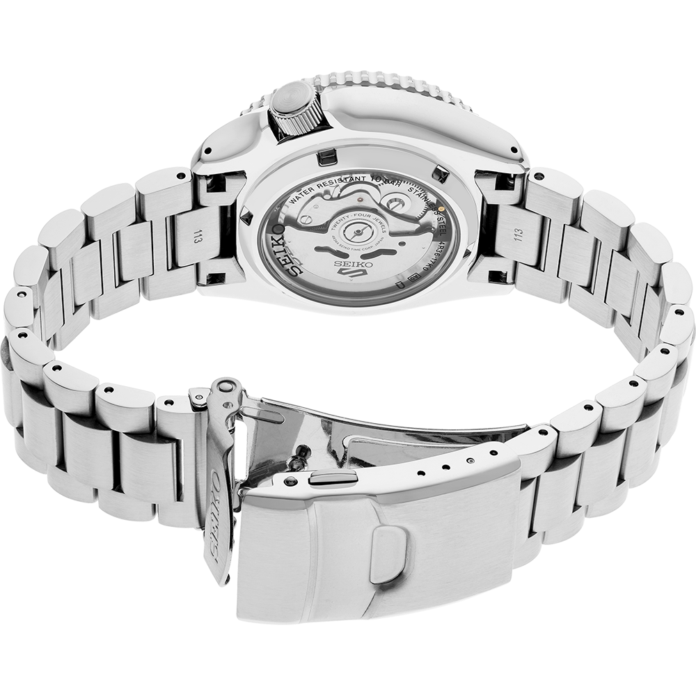 Seiko 5 Sports SKX Black and Silver Watch