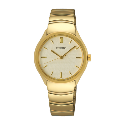 Seiko Simple Gold Ladies Dress Watch