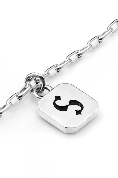Sterling Silver Stolen Girlfriends Club S Logo Tag Necklace