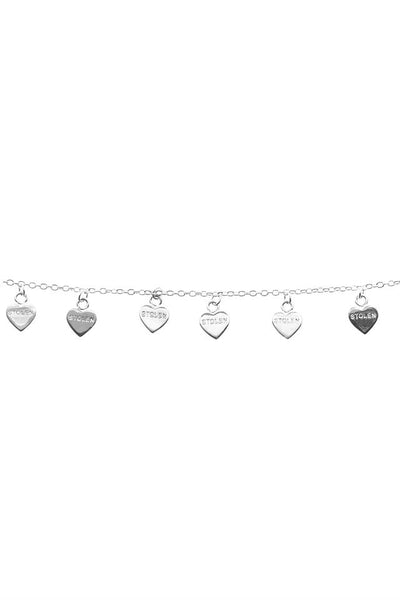 Sterling Silver Stolen Girlfriends Club Stolen Heart Bracelet