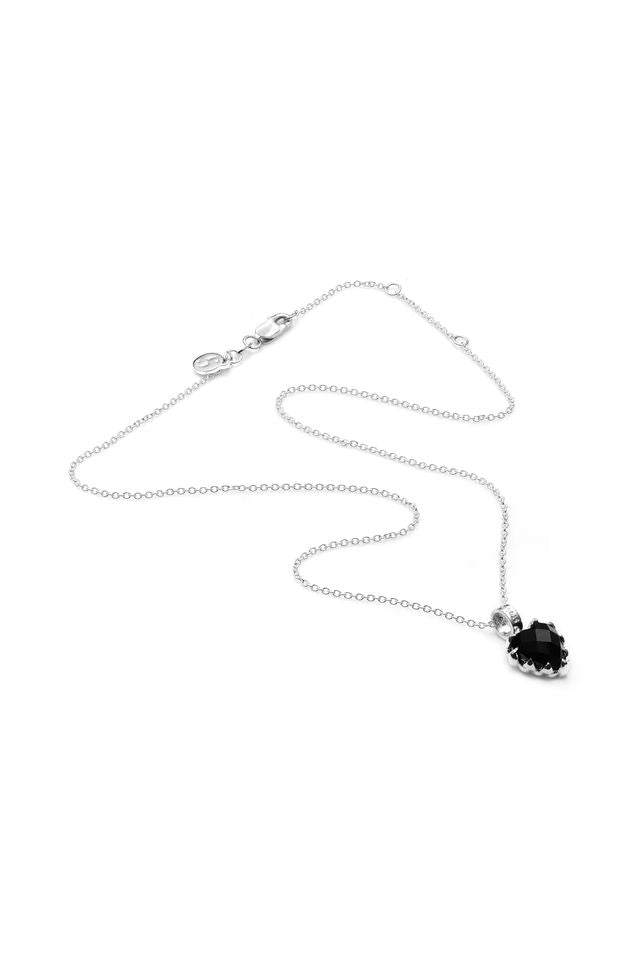 Sterling Silver Stolen Girlfriends Club Love Claw Necklace Onyx