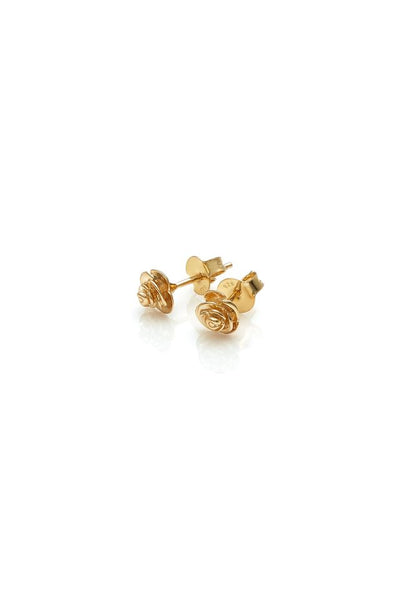 18ct Gold Plated Stolen Girlfriends Club Rose Bud Earrings