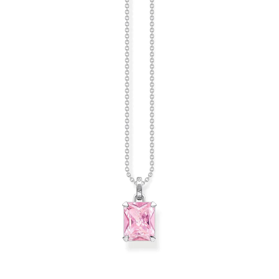 Thomas Sabo Pink Cubic Zirconia Necklace