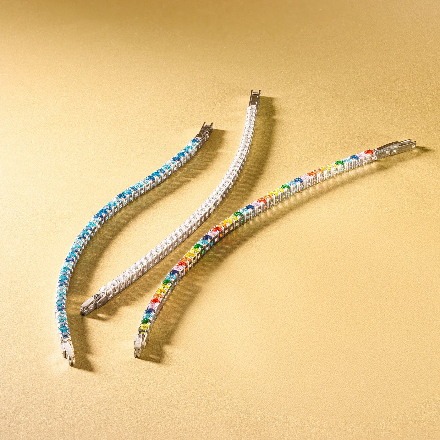 Coeur De Lion Rainbow Cubic Zirconia Tennis Bracelet