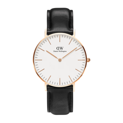 Daniel Wellington 'Classic Sheffield' 36mm Rose and Black Watch