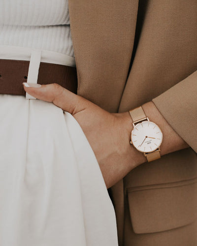 Daniel Wellington 'Petite Melrose' 28mm Rose Watch