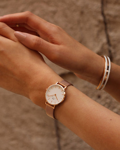 Daniel Wellington 'Petite Melrose' 28mm Rose Watch