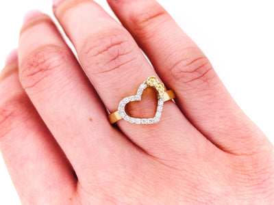 Karen Walker Diamond Heart Ring